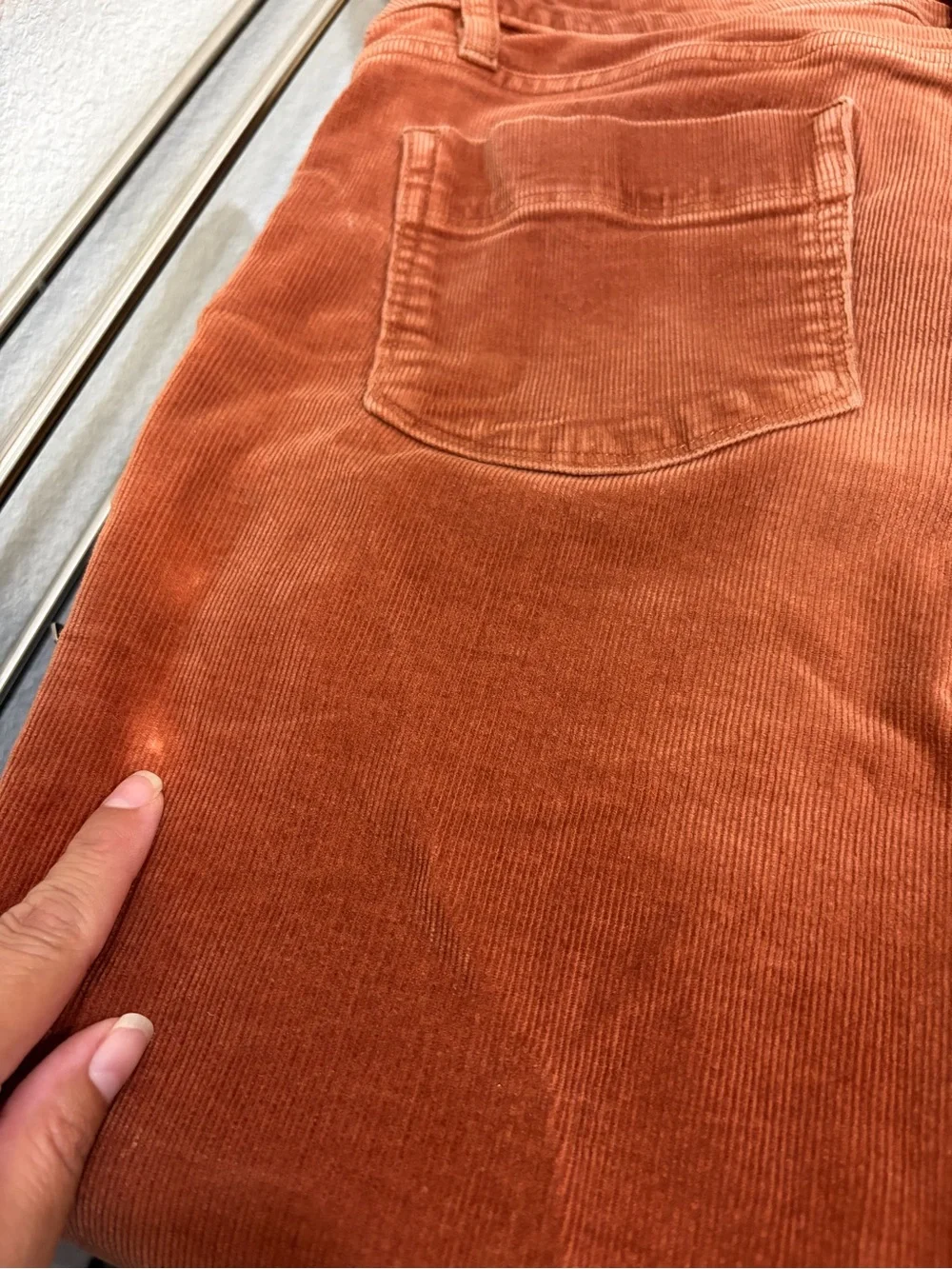 Patagonia Burnt Orange Terracota Corduroy Pants Organic Cotton Retro Vintage
